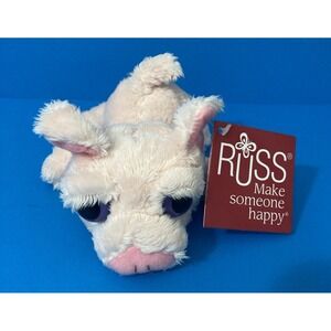 NWT Retired Russ Li'l Peepers 2009 Audrey Pig Plush Pink Stuffed Animal